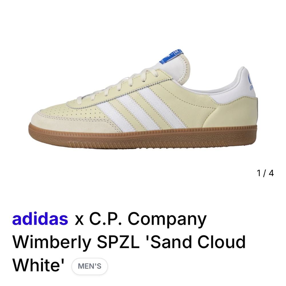 Adidas x C.P. Company Wimberly SPZL Sneakers size 39.5 with box